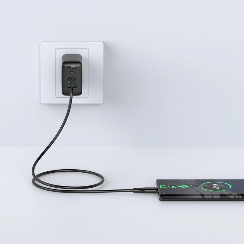 Kabllo Acefast C3-03 USB-C në USB-C, 1.2m, 60W, e bardhë