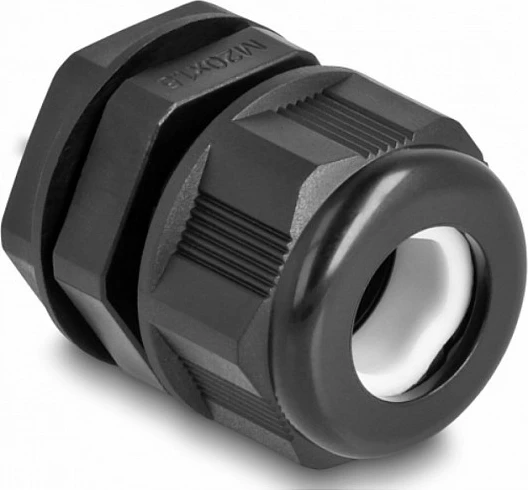 Glandë kablli DeLOCK EX M20, IP68, për kabllo 10–14 mm, 2 copë, e zezë