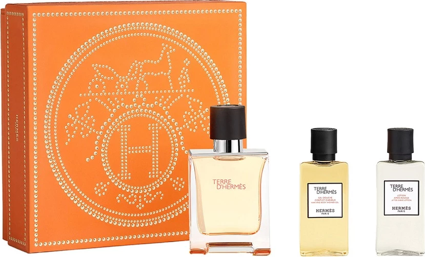 Set Eau de Toilette për meshkuj Hermes Terre d'Hermes, 50ml + 40ml + 40ml