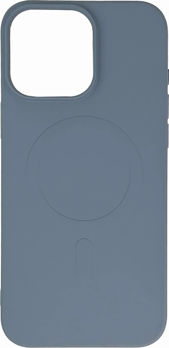 Mbështjellës Hurtel Liquid Silicone Case MagSafe për iPhone 16 Pro Max, gri e çelët