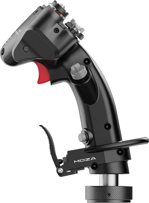 Flightstick Moza Racing MH16 për simulim fluturimi, alumini, i zi