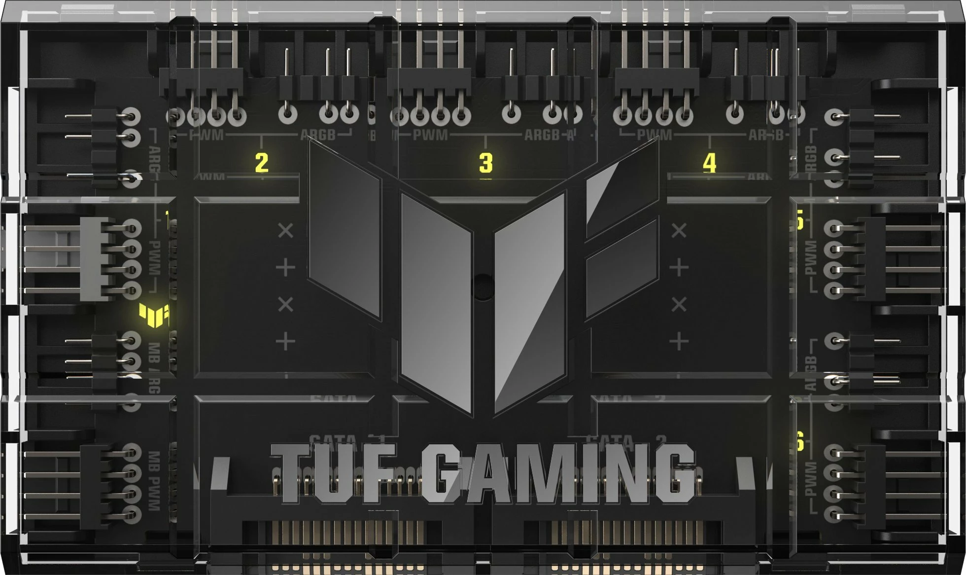 Kontroller ventilatorësh Asus TUF Gaming ARGB PWM Fan Hub, deri 6 ventilatorë