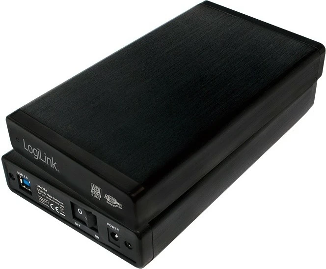 Kasë e jashtme LogiLink UA0284 për HDD 3.5", SATA, USB 3.0, Alumini, e zezë