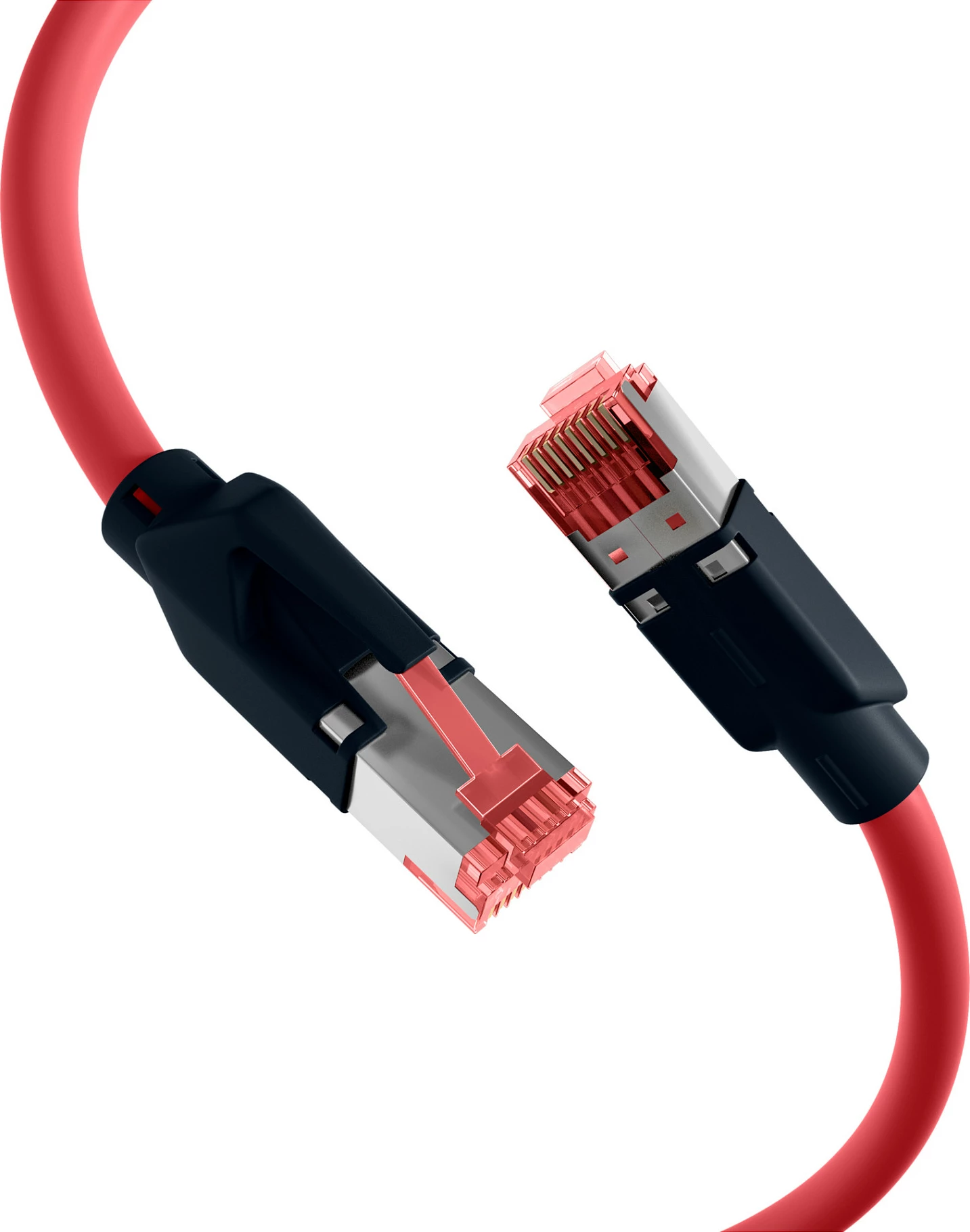 Kabllo rrjeti EFB Elektronik Draka UC900 TM21, RJ45 Cat.6A S/FTP, 0.25m, e kuqe