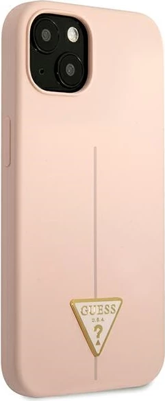 Mbështjellës Guess Silicone Triangle për iPhone 13 mini, Rozë