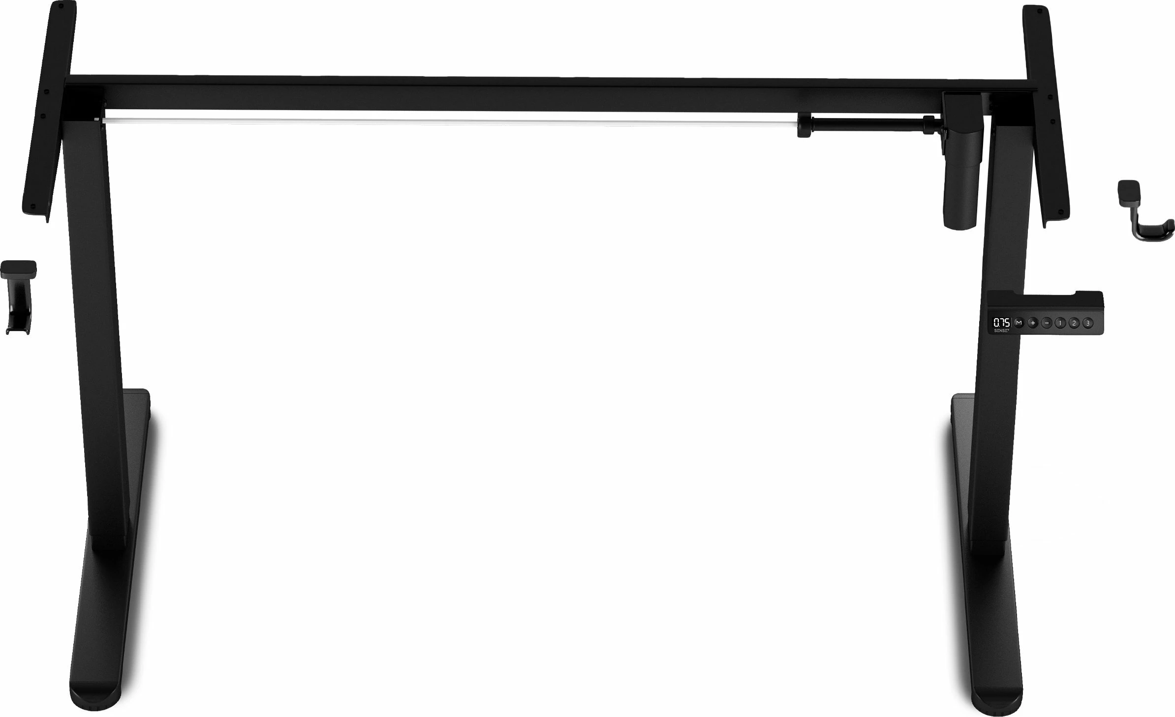 Kornizë tavoline elektrike SENSE7 NOJO, lartësi 72-118 cm, gjerësi 90-135 cm, pa tabletop, e zezë