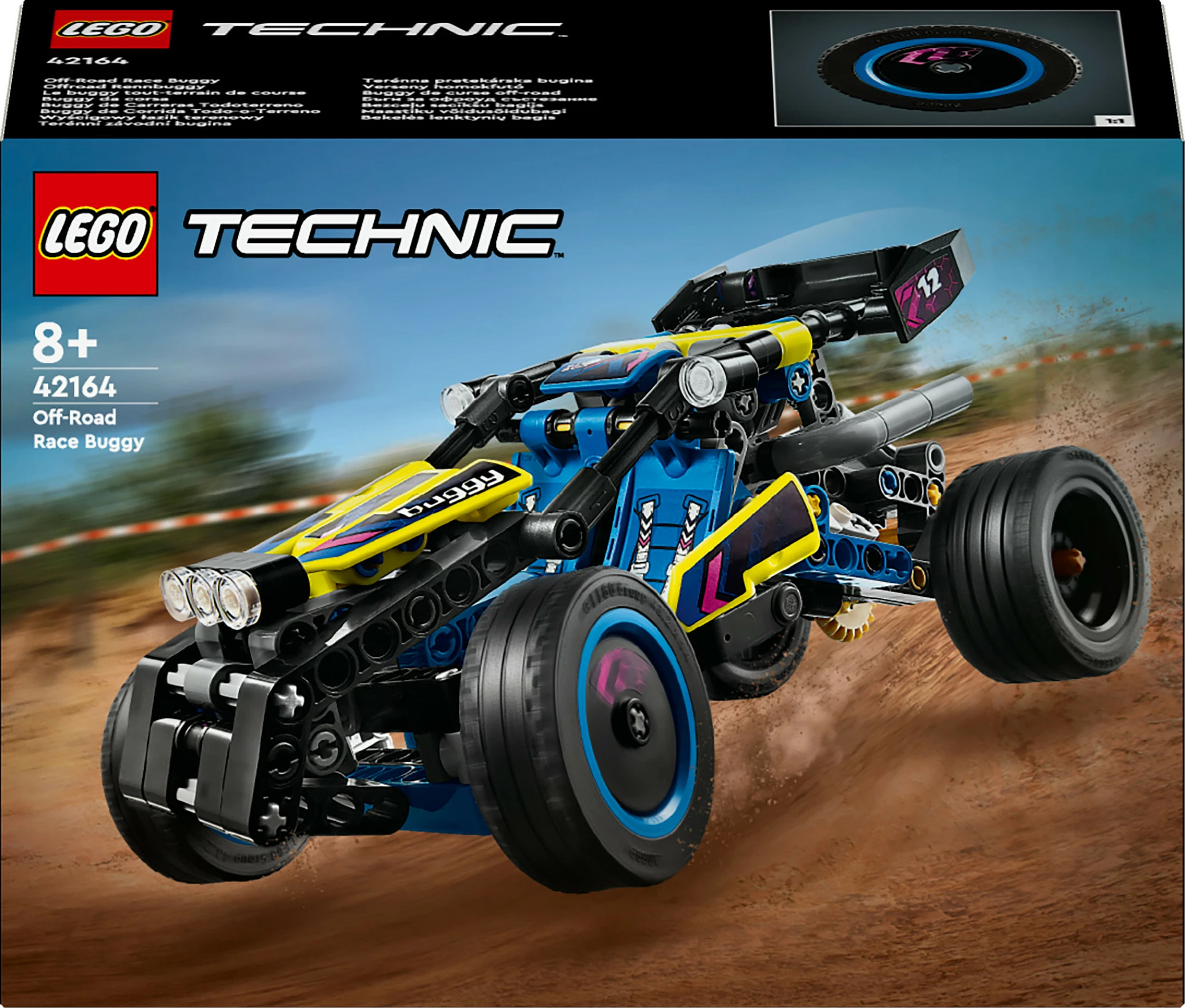 Set ndërtimi LEGO Technic 42164 Offroad Rennbuggy, 219 pjesë, multikolor
