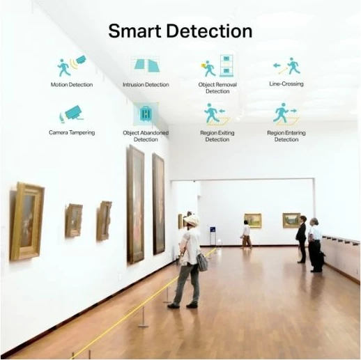 Kamerë sigurie rrjeti Turret Wi‑Fi TP-LINK VIGI C440-W (4mm), 4MP 2560×1440, Full-Color, H.265+, audio me dy drejtime, MicroSD deri 512GB, e bardhë