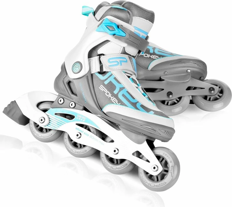 Patine me rrota Spokey Prime Pro WH/TQ për meshkuj dhe femra, madhësia 38