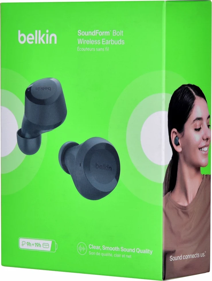 Kufje Belkin SoundForm Bolt, wireless, të gjelbërta