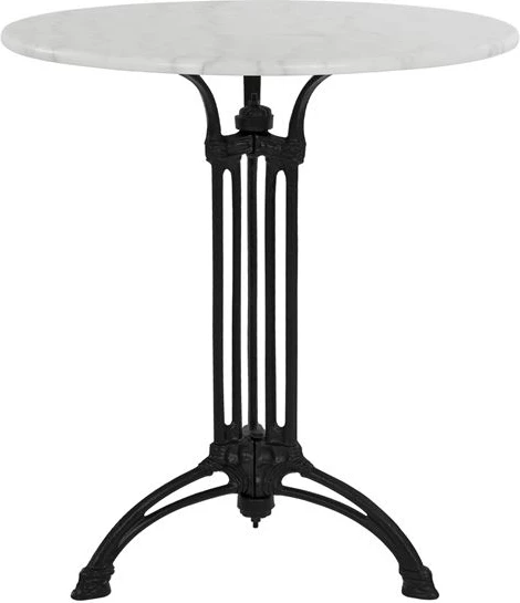 Tavolinë me 3 këmbë bazë prej hekuri FH5609 me mermer Rreth 60x73cm