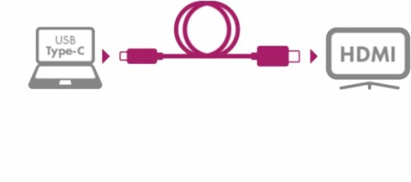 kabllo USB-C në HDMI ICYBOX IB-CB020-C 4K@60Hz 1.8 m, e zezë/argjendtë (1 copë)