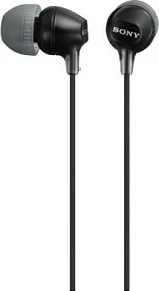 Kufje Sony MDR-EX15AP, me kabllo, mikrofon, të zeza