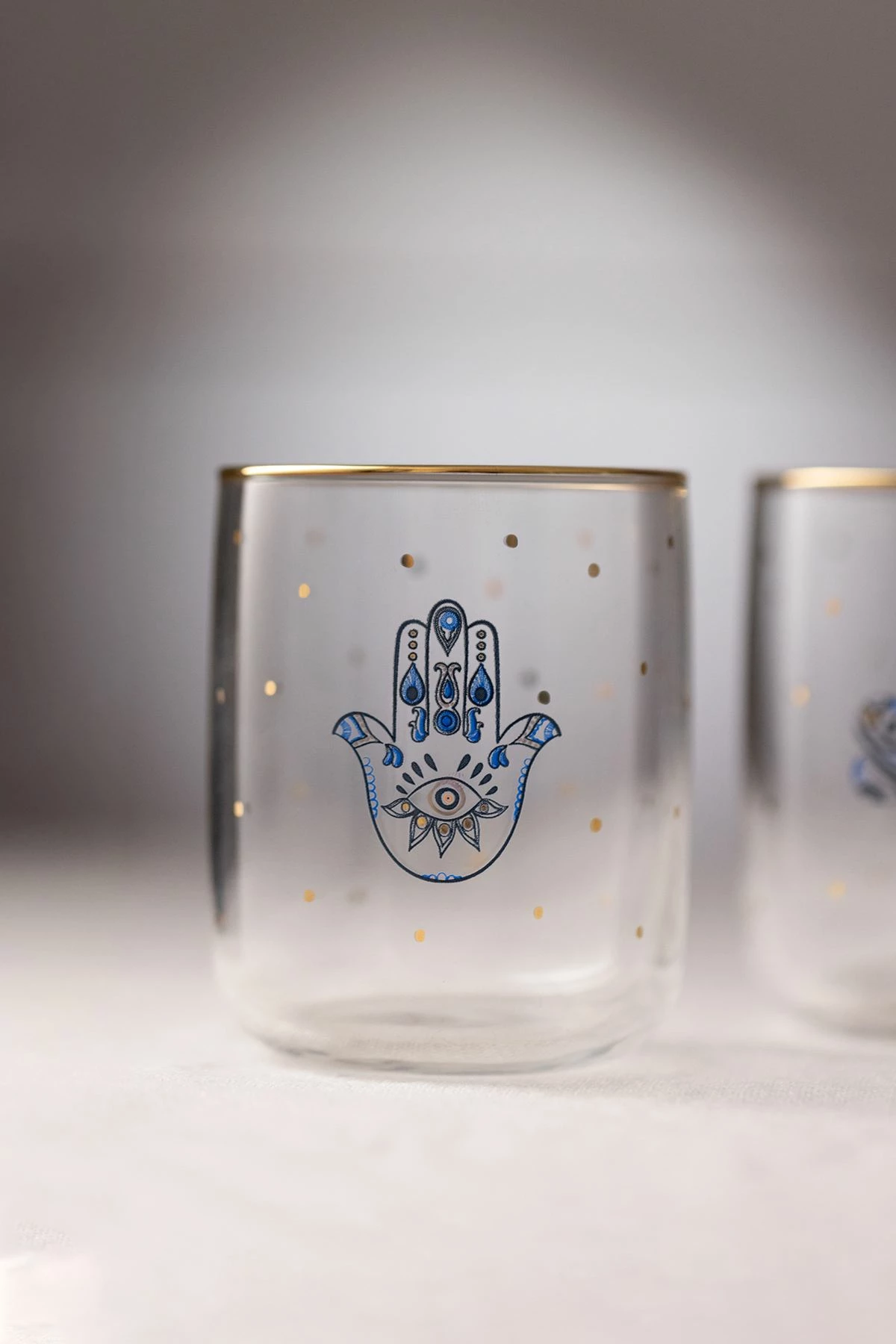 Set gotash (4 copë), Hermia Concept, Lucky 280, ngjyrë ari dhe transparente