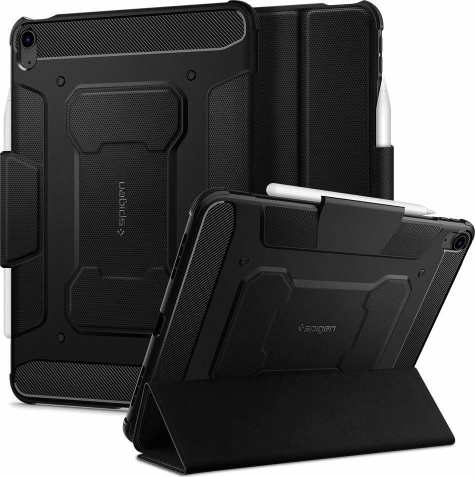 Mbështjellës për tablet Spigen Rugged Armor Pro për iPad Air 10.9\" (2020), i zi