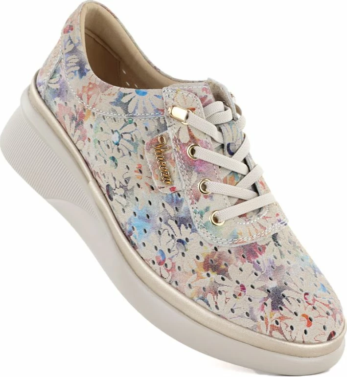 Këpucë me platformë për femra Vinceza 79603, bezhë