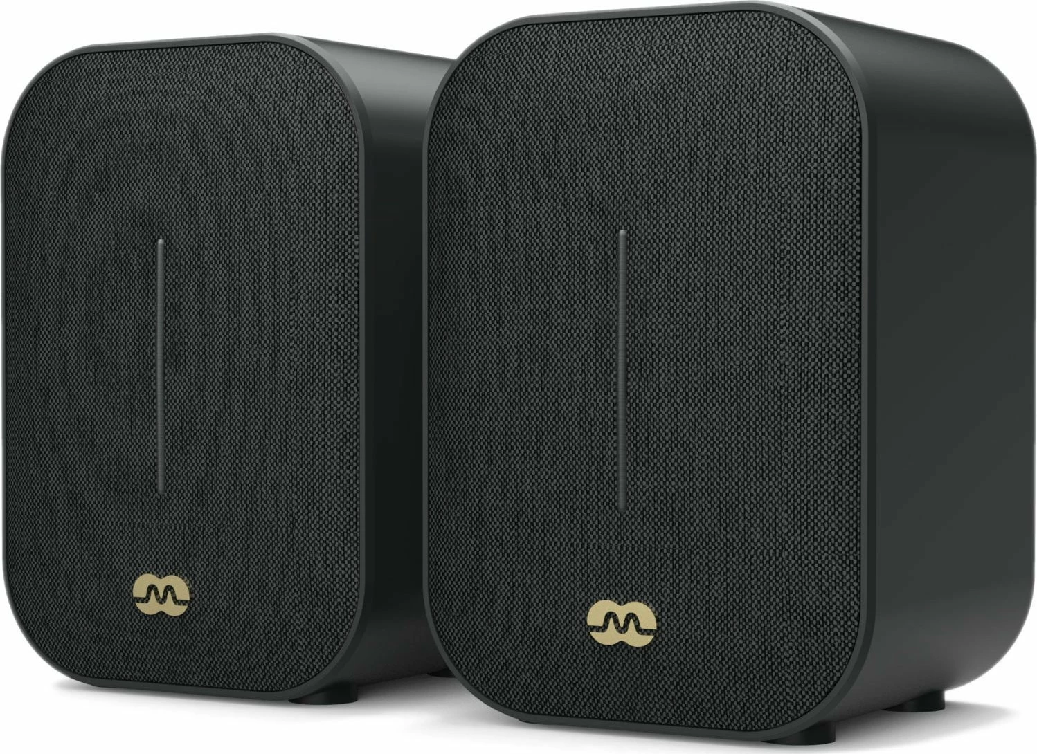 Altoparlantë kompjuteri Mozos Agera 2.0, 50W RMS, Bluetooth 5.0, me telekomandë, të zeza, set 2 copë