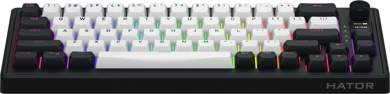 Tastierë gaming Hator Skyfall 65 MAG ULTIMA 8K, RGB, wireless/wired, hot-swap, bardhë-zi