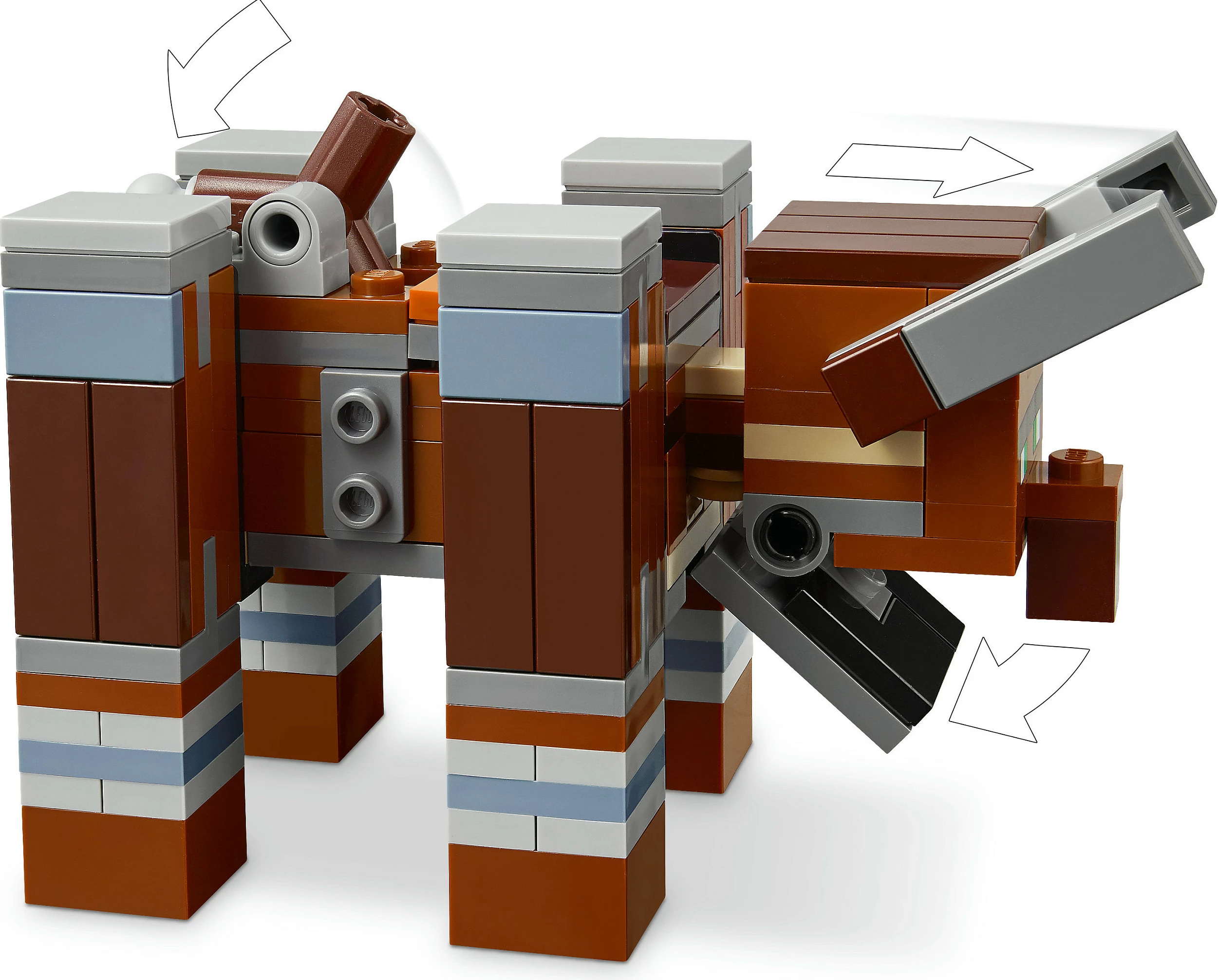 Set ndërtimi LEGO Minecraft The Pillager Outpost and Ravager 21278, 665 copë, shumëngjyrësh
