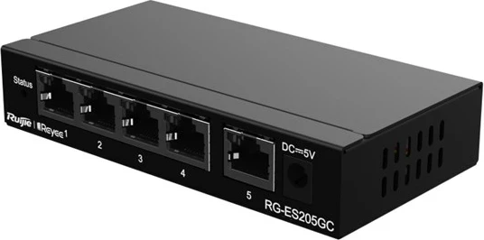Switch Ruijie RG-ES205GC, 5 porta Gigabit, i zi