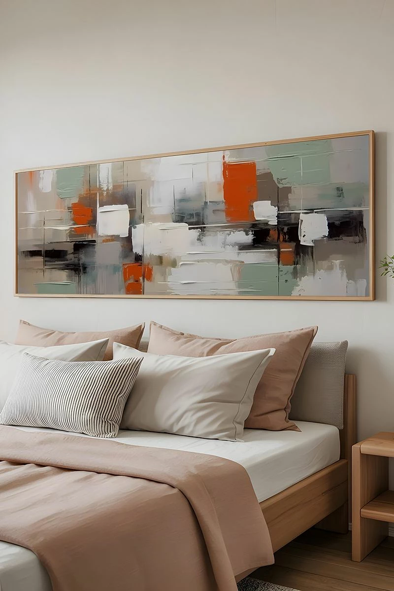 Pikturë dekorative me kornizë, Wallity, Artsmdfyty21-50120, shumëngjyrëshe, 50x120cm