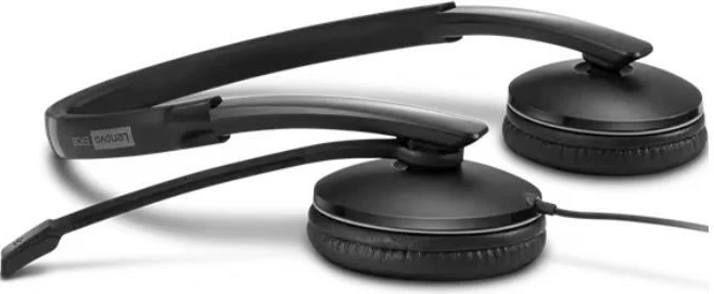 Kufje Lenovo Wired ANC Gen 2 Teams 4XD1M45627, me mikrofon, e zezë, me tela