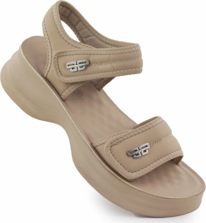 Sandale Potocki 105300, bezhë, femra