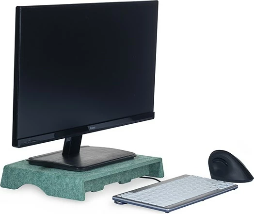 Stendë monitori BakkerElkhuizen Q-Riser 50 Circular, 10-30 inç, 10 kg, e gjelbër