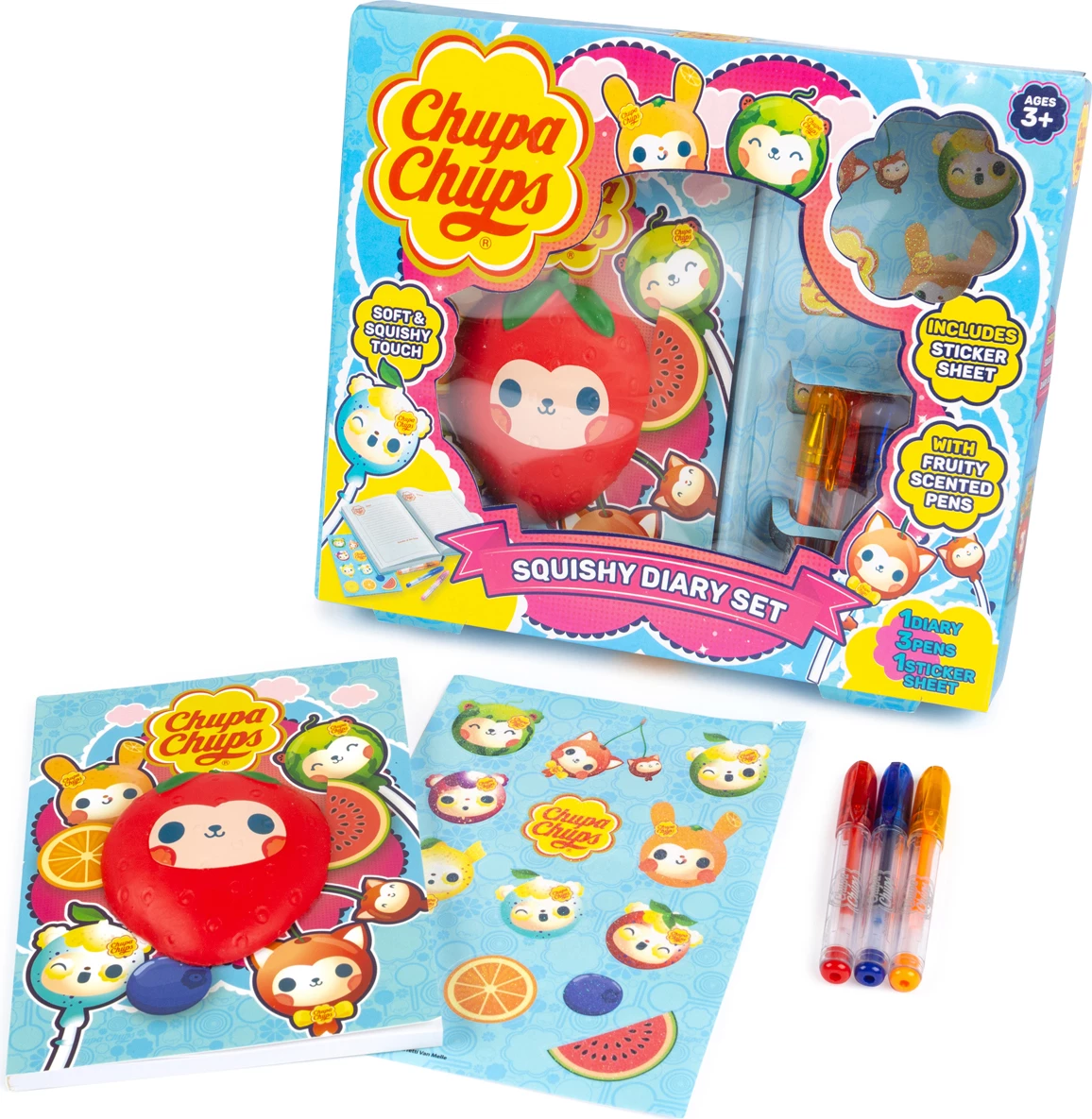 Chupa Chups Squishy Diary Set