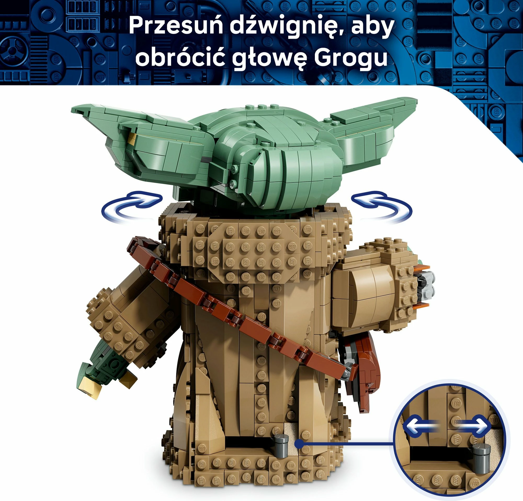 Set LEGO Star Wars Grogu (Mandalorian Apprentice) 75446, 1200 copë
