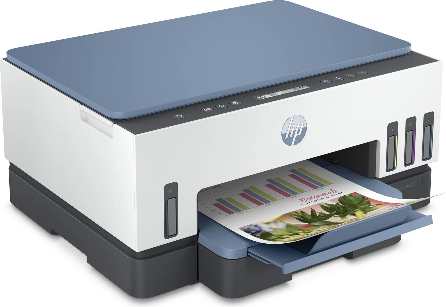 Printer HP Smart Tank 725, USB WiFi, bardhë-kaltër