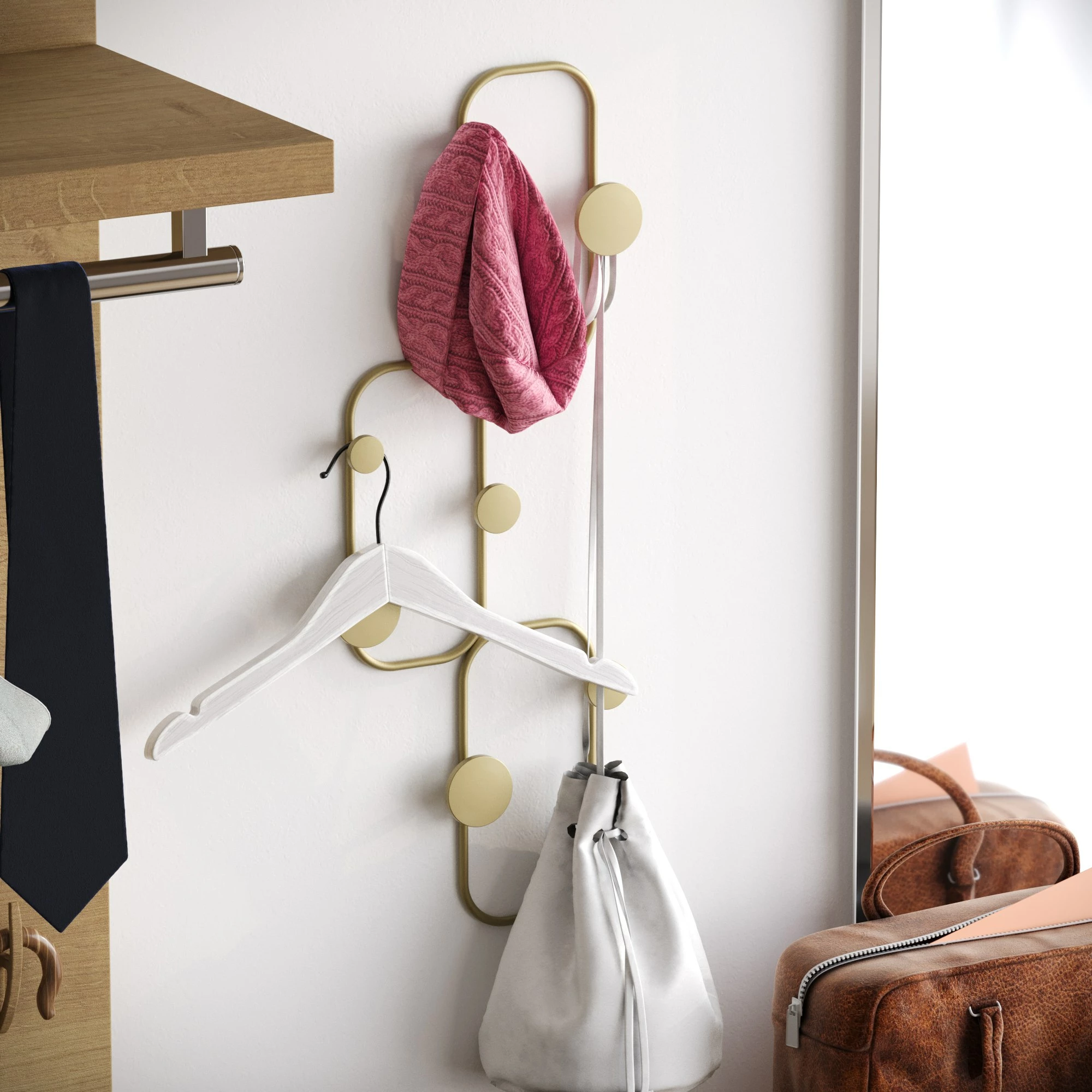 Varëse muri metalike Wallity, Lizard-A, ngjyrë ari