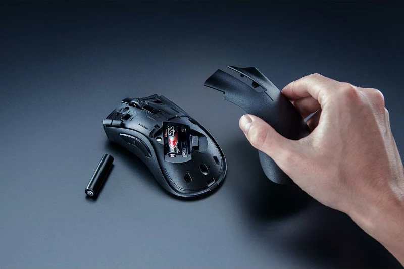 Maus, Razer, DeathAdder V2 X HyperSpeed RZ01-04130100-R3G1, pa kabllo, Bluetooth & 2.4 GHz HyperSpeed, 7 butona të programueshëm, i zi