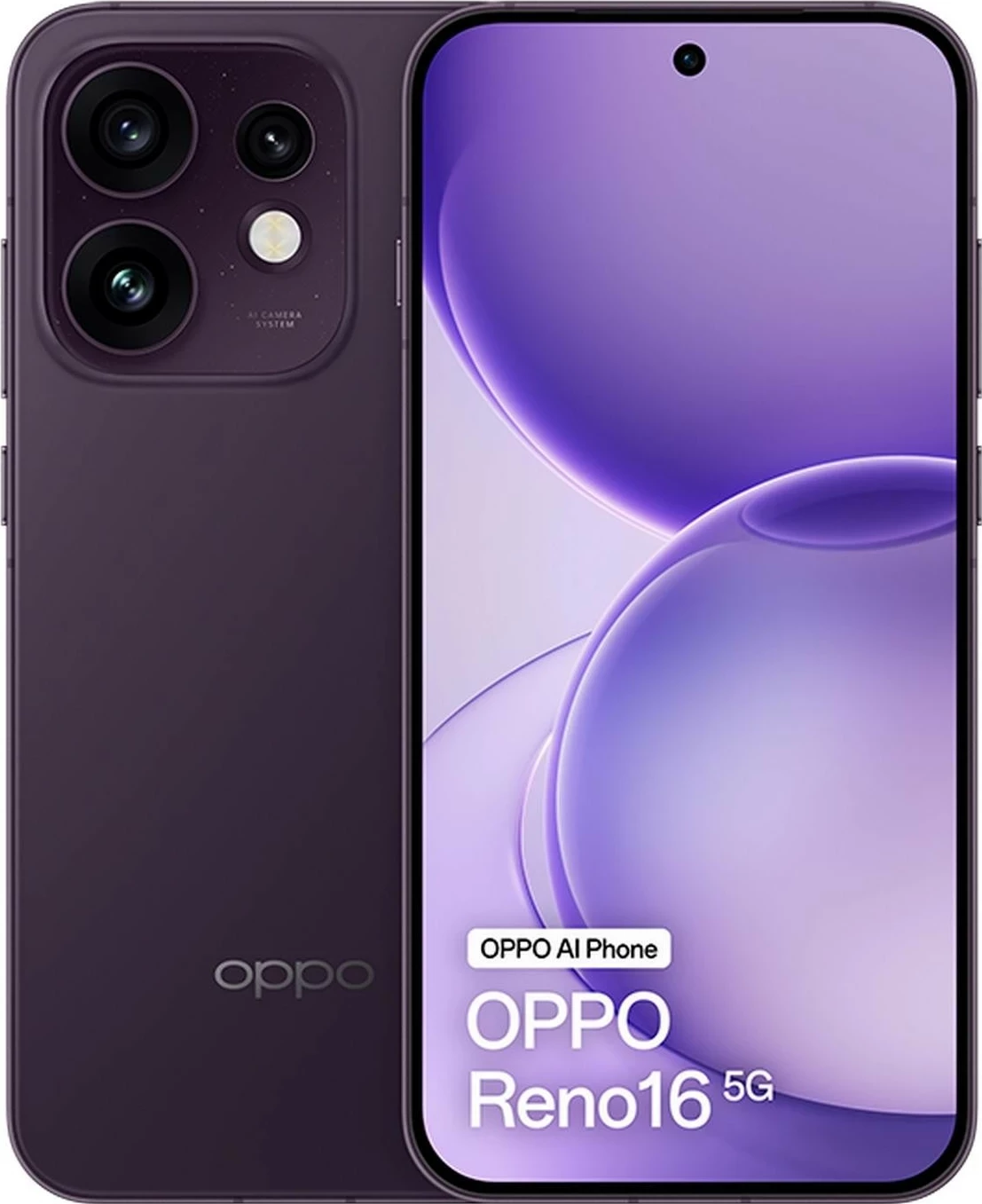 Celular OPPO Reno16 5G, 8GB RAM, 256GB, vjollcë e errët