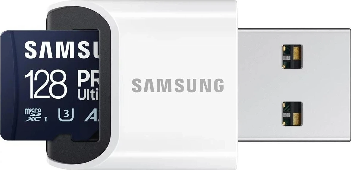 Kartelë kujtese Samsung Ultimate microSDXC 128GB, me lexues