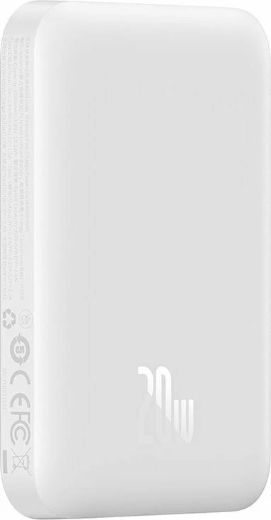 Powerbank Baseus Magnetic Mini 6000mAh 20W MagSafe, e bardhë