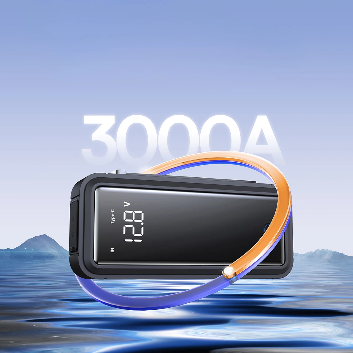 Jump starter Baseus Super Energy Mega Series BS-CH007, 3000A, 12V, me superkondensator, Gri