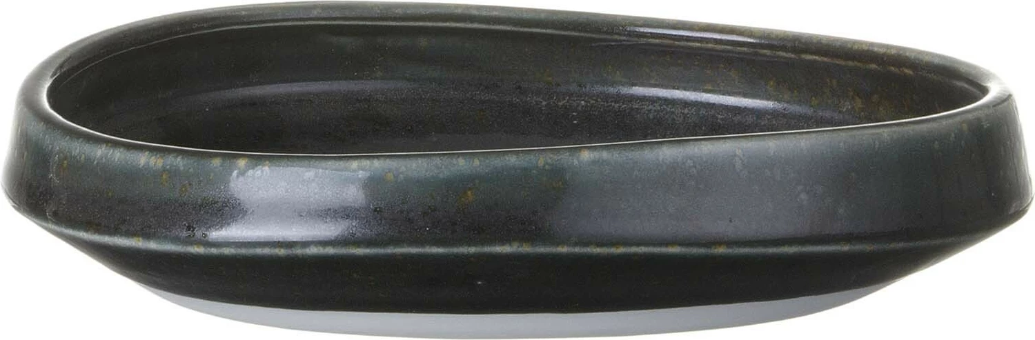 Pjatë gourmet Fine Dine Onyx 170 mm, stoneware, e zezë, set 3 copë