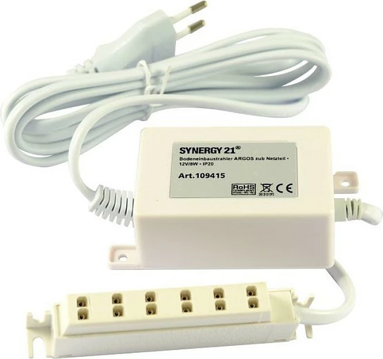Adapter rryme Synergy21 S21-LED-L00044, 12V 0.67A 8W, për ndriçim indoor, i bardhë