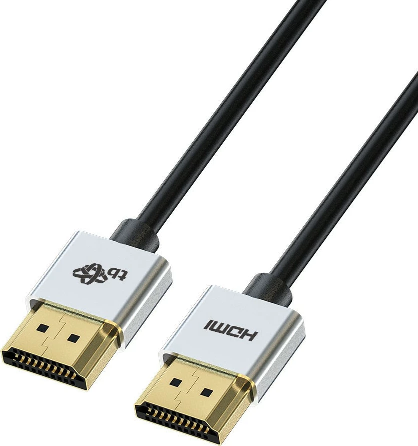 Kabllo HDMI TB AKTBXVH20SLIM20, 2m, 4K 60Hz, Slim, E zezë