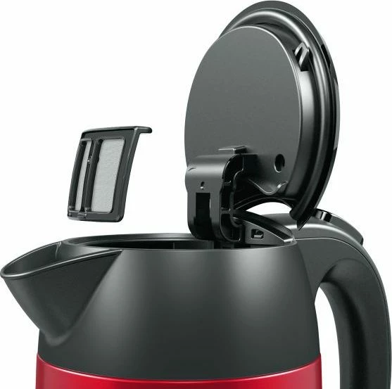 Çajnik elektrik Bosch TWK3P424 1.7 l 2400 W, kuqe/gri