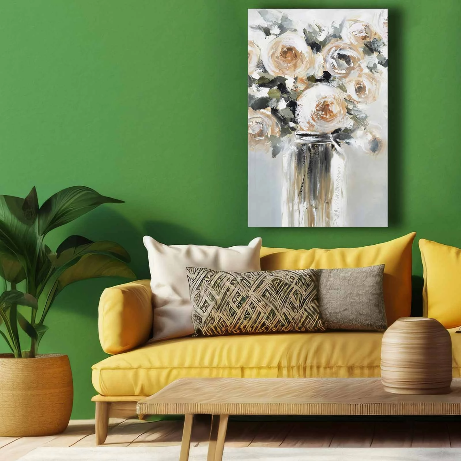 Pikturë dekorative në kanavacë, shumëngjyrëshe, 45x70cm, Wallity 4570softc-017