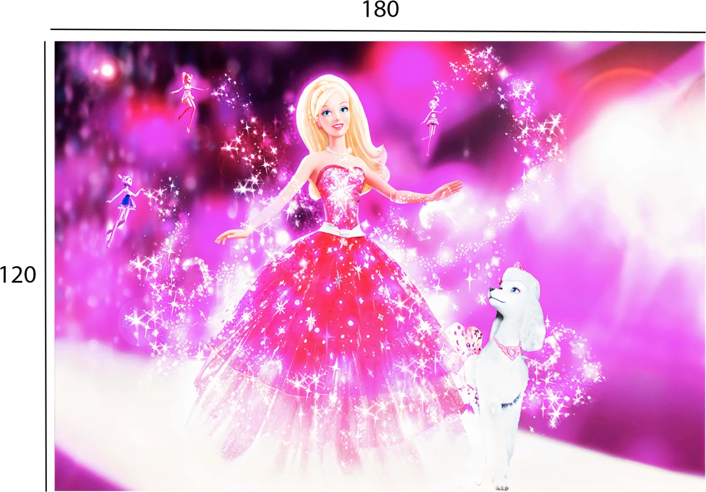 Qilim për fëmijë,, ngjyrë rozë, FH7679.05, 120x180 cm