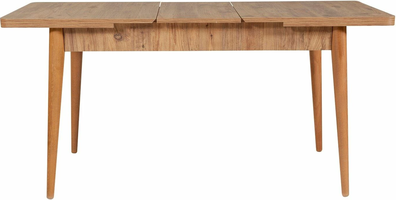 Tavolinë me karrige, zgjatshme, 4 pjesë, Skye Decor, Vina 0701-3, ngjyrë Atlantic, gri