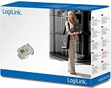 Konektor RJ11 LogiLink 6P4C, pa ekranim, 100 copë, transparent