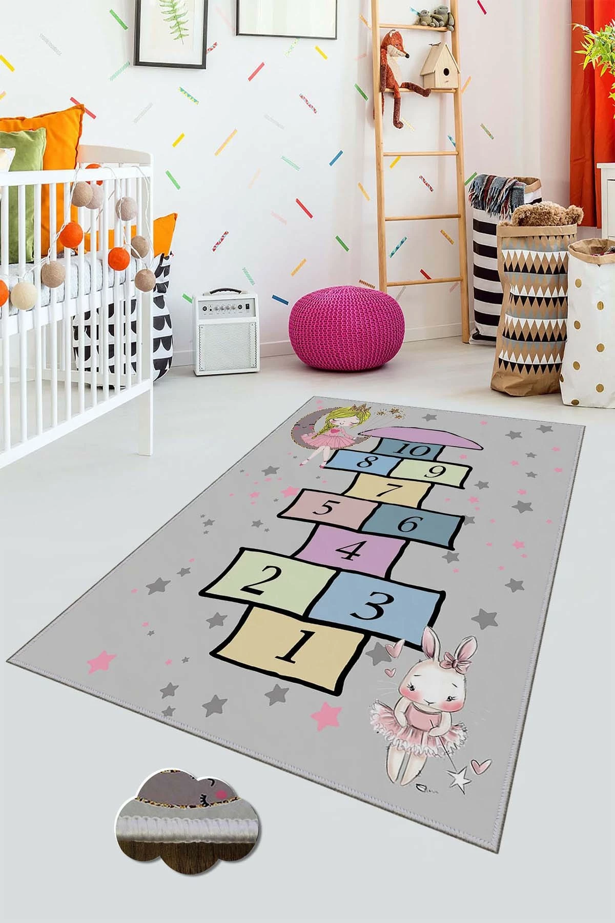 Qilim (50x80) Conceptum Hypnose, HMNT522, shumëngjyrësh