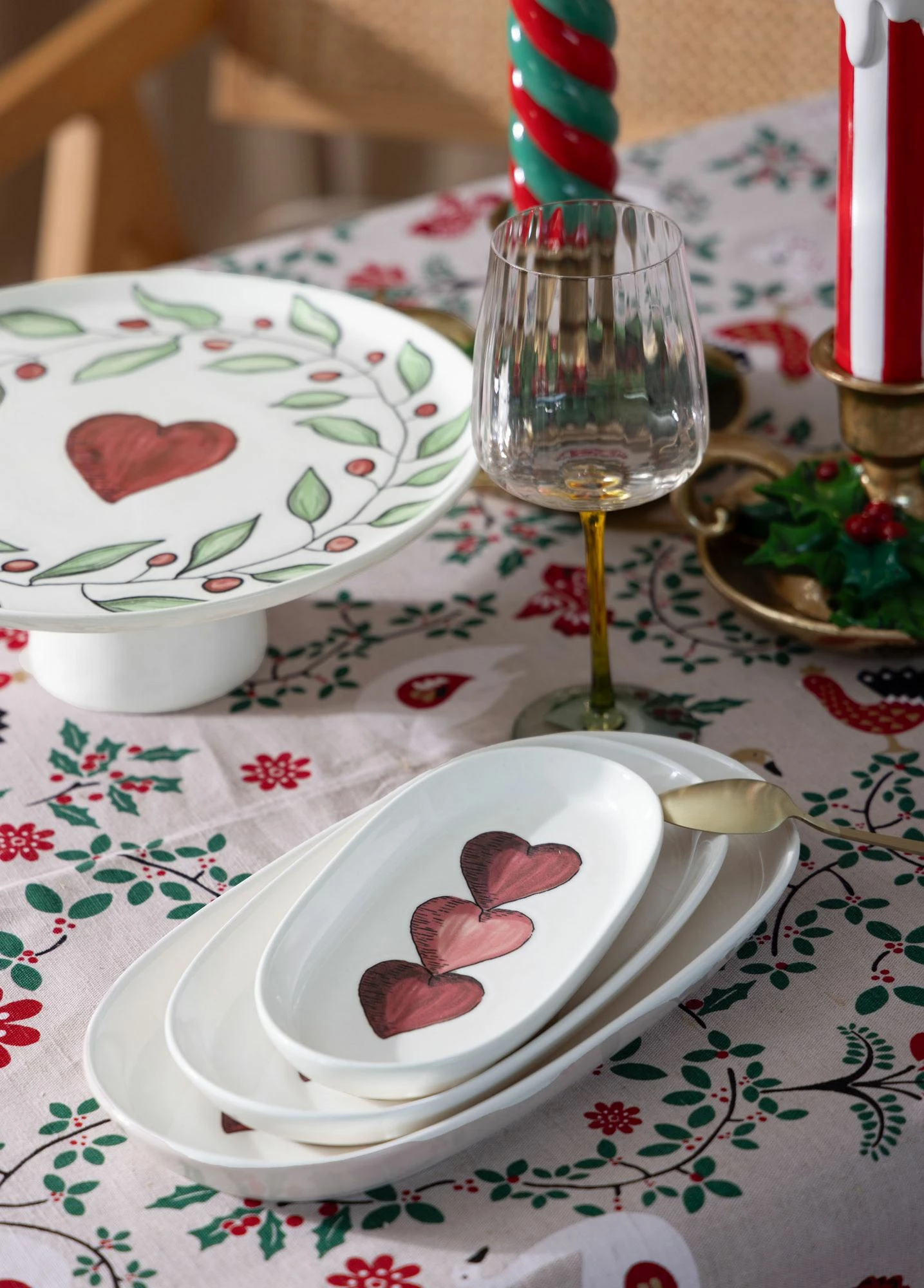 Set pjatash dekorative, 4 copë, Hermia Concept, LUV0018