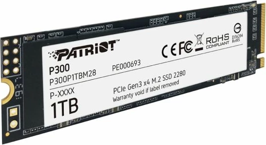 SSD Patriot P300 P300P1TBM28 1TB M.2 NVMe PCIe Gen3 x4 (2280)