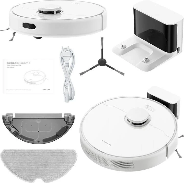 Robot pastrues Dreame D9 Max Gen 2, i bardhë