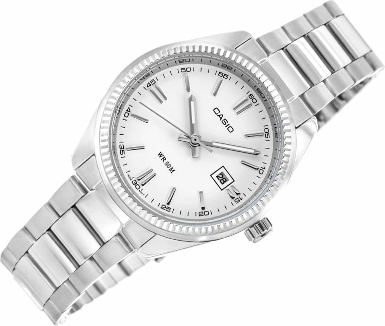 Orë dore femrash Casio LTP-1302PD-7A1VEG, argjend